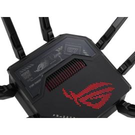 راوتر الألعاب ASUS ROG Rapture GT-BE98 بتقنية الرباعية النطاقات: دعم 320 ميجاهرتز، سرعات تصل إلى 25 جيجابت في الثانية، منفذي 10 جيجابت، وضع الألعاب للهواتف المحمولة، ميزات AiMesh وVPN