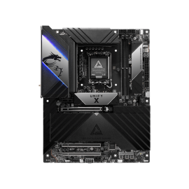 MSI MEG Z890 UNIFY-X Intel LGA 1851 ATX Gaming Motherboard, Dual-Channel DDR5 8000+MHz(OC), PCIe 5.0 x16, 5x M.2 Gen5, Wi-Fi 7, 10G LAN, Thunderbolt 4, Extreme Overclocking, Sleek Black (No RGB)