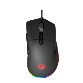 Meetion GM20 Gaming Mouse, 4000 DPI Optical Sensor, Customizable RGB Lighting, 7 Programmable Buttons, Ergonomic Wired USB, Plug and Play