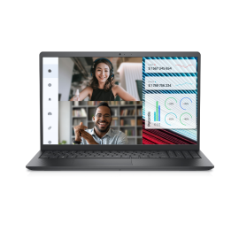 Dell Vostro 3520 Laptop 12th Gen Intel core i3-1215u 4GB 256GB SSD 15.6 Full HD Intel UHD Graphics Operating System Win 11-Black English Arabic Keyboard