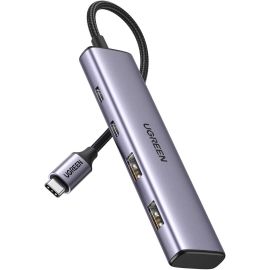 UGREEN Adapter Aluminium 2 USB-C and 2 USB-A ports