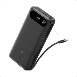 Anker Power Bank 20,000mAh Portable Charger with Built-In USB-C Cable