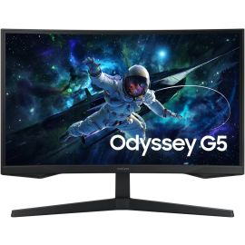 Samsung Curved Gaming Monitor LS27CG552 27 inch QHD VA Display 2,560 x 1,440 165Hz Refresh Rate 1ms Response Time 1000R Curvature, AMD FreeSync Technology Black 