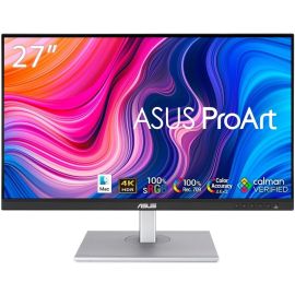 ASUS Monitor PA279CV 27 inch UHD 3840 x 2160 Refresh Rate 60Hz Response Time 5ms Calman Verified,With IPS ProArt Preset, ProArt Palette, Ergonomic Stand DisplayPort USB-C HDMI BLACK   