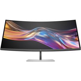 شاشة إتش بي سيريز 7 برو 37.5 بوصة WQHD+ IPS 738pu 3840 x 1600 60 هرتز معدل تحديث 5 مللي ثانية GtG مع وقت استجابة Overdrive مستشعر الإضاءة المحيطة، مفتاح KVM أسود فضي