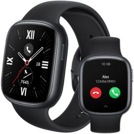  Honor watch 4 SmartWatch Bluetooth Calling Compatible with Android and iOS Black