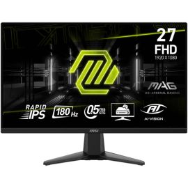  MSI MAG 275F Gaming Monitor 27 inch FHD Rapid IPS Display 1920 x 1080 180Hz Refresh Rate 0.5ms (GtG) Response Time Adaptive Sync Technology, 1.07b Color Support, Anti-Flicker, Black