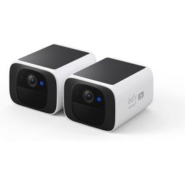 حزمة كاميرتين eufy Security SoloCam S220 – كاميرات مراقبة خارجية لاسلكية تعمل بالطاقة الشمسية بدقة 2K، تدعم Wi-Fi بتردد 2.4 جيجاهرتز، طاقة مستمرة، بدون رسوم شهرية