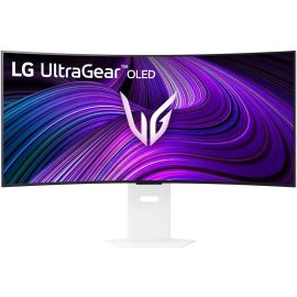 LG UltraGear 39GX90SA-W 39" Curved OLED Gaming Monitor – WQHD (3440x1440), 240Hz, 0.03ms, NVIDIA G-SYNC Compatible, AMD FreeSync Premium Pro, HDR10, DisplayHDR True Black 400, 800R Curvature, HDMI 2.1, DisplayPort 1.4, USB 3.2, DTS HP:X, White