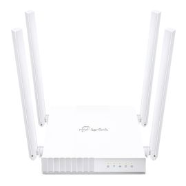 TP- Link Archer C24 AC750 Dual Band Wireless Router, White, 4 External Antennas, 1 WAN + 4 LAN Ports, Multi-Mode 3-in-1, Parental Controls