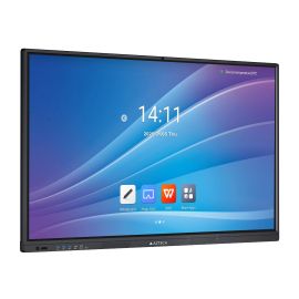 AZtech AZ2586-M01 86 inch 4K Smart Interactive Display, IFP, 8GB RAM + 128GB Storage, 400 NITS Brightness, 48MP Inbuilt AI camera,  40 Points Touch,  Inbuilt WIFI 6,  20W x 2 + 20W x 1 Subwoofer, Android 14, Screen share & Google Playstore