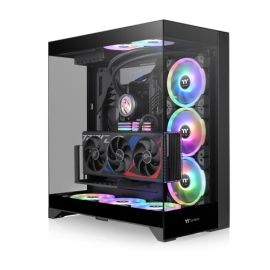 Thermaltake CTE E550 TG Mid‑Tower Chassis – Panoramic 3‑Panel Tempered Glass, Dual Chamber, E‑ATX Support, 420 mm Radiator