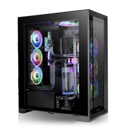 Thermaltake CTE T500 TG ARGB Full Tower Chassis – E‑ATX, 3×140 mm CT140 ARGB Fans, 90° Rotated Motherboard, Dual Tempered Glass, Supports 420 mm AIO