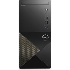 كمبيوتر سطح المكتب Dell Vostro 3030 بمعالج إنتل كور i3-12100، ذاكرة RAM بسعة 8 جيجابايت، تخزين SSD بسعة 512 جيجابايت، لوحة مفاتيح إنجليزية وعربية، اللون: أسود، نظام التشغيل (ويندوز 11 معدل)
