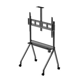 SkillTech DG 115B FS Heavy-Duty Mobile TV Cart, Compatible with 42" to 86" Screens