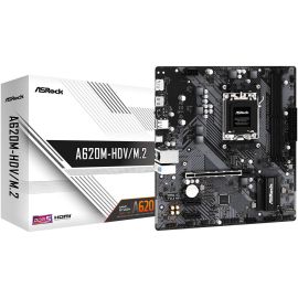 ASROCK Motherboard A620M-HDV/M.2+ AMD Supports AMD Socket AM5 Ryzen 7000 Series Processors,Supports DDR5 7200+ MHz (OC)