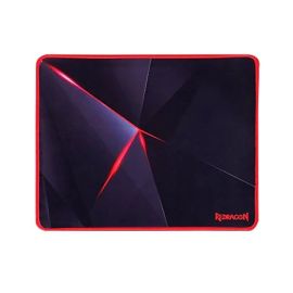 Redragon P012 Cloth Gaming Mouse Pad – 12.8×10 in, Stitched Edges, Waterproof, Non‑Slip Rubber Base