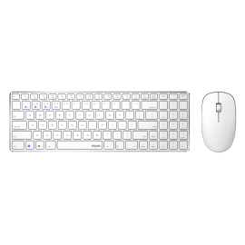 Rapoo 9300M Wireless Combo Keyboard & Mouse Multimode Ultra Slim White English 18124
