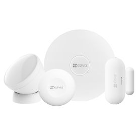 EZVIZ 4-Piece Security Sensor Kit with Wi-Fi, PIR Human Motion Detector, Open/Close Door/Window Sensor CS-B1-A0-A34