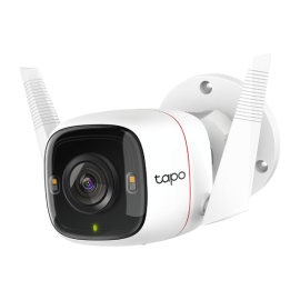 TP-Link Tapo C230WS 2K QHD Outdoor Security Camera, 4MP, Colour Night Vision, Starlight, Motion Detection, Built-in Siren, IP66 Weatherproof