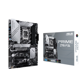 Asus Motherboard 1700 Prime Z790-P ATX Motherboard, Socket Intel LGA1700, Z790 Chipset, PCIe 5.0, 128GB DDR4 Max Memory, 3x M.2 Slots, Realtek 2.5Gb Ethernet, Aura Sync, 14+1 DrMOS, USB 3.2,90MB1CV0-M0EAY0-DDR4