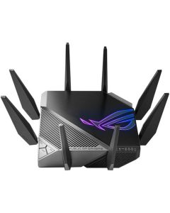 ASUS GT-AXE11000 Tri-band WiFi 6E (802.11ax) gaming router, new 6GHz band, 2.5G WAN/LAN port, PS5 compatible, WAN aggregation, VPN Fusion, Triple-level Game Acceleration, free network security and AiMesh support