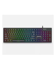 لوحة مفاتيح ألعاب ميكانيكية سلكية كاملة الحجم من Redragon K679-RGB، مزودة بـ 104 مفاتيح، ومفاتيح زرقاء قابلة للتبديل السريع، وإضاءة خلفية RGB، وميزة N-Key Rollover، وتصميم مريح.