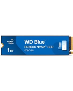 قرص SSD WD Blue SN5000 NVMe Gen4 سعة 1 تيرابايت WDS100T4B0E - سرعة قراءة 5150 ميجابايت/ثانية، سرعة كتابة 4900 ميجابايت/ثانية، M.22280، قدرة تحمل 600 تيرابايت