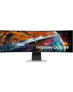 Samsung Gaming Monitor Odyssey G9 49 inch G95SC Curved OLED 5,120 x 1,440 with 240Hz Refresh rate 0.03ms Response time AMD FreeSync Premium Pro, Built-in speaker