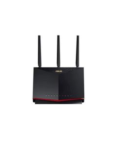 راوتر ألعاب ASUS RT-AX86U Pro (AX5700) واي فاي 6 ثنائي النطاق، منفذ 2.5G، منفذ للألعاب، VPN، متوافق مع AiMesh، وضع الألعاب المحمولة، إعادة توجيه المنافذ وأمان مجاني.