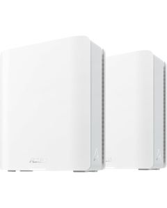 نظام WiFi Mesh ASUS ZenWiFi BT10 (حزمة من قطعتين) - إعداد سهل، WiFi 6 مزدوج النطاق، تكامل Bluetooth، تغطية سلسة، باللون الأبيض