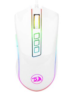 ماوس ألعاب سلكي Redragon Cobra M711W‑1 RGB - PixArt PMW3325، بدقة 10000 نقطة في البوصة، و7 أزرار قابلة للبرمجة، وتردد 1000 هرتز، ومنفذ USB، وكابل مضفر