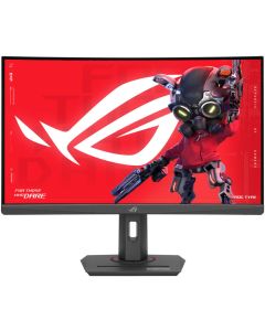 شاشة أسوس ROG Strix المنحنية للألعاب مقاس 27 بوصة XG27WCS WQHD Fast VA Display 2560 × 1440 ومعدل تحديث 180 هرتز ووقت استجابة 1 مللي ثانية وتقنية NVIDIA G-Sync وAMD FreeSync، لون أسود