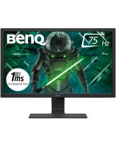 شاشة ألعاب BenQ GL2480 مقاس 24 بوصة بدقة FHD 1920x1080 معدل تحديث 75 هرتز وأوقات استجابة 1 مللي ثانية للعناية بالعين، مضادة للتوهج، خالية من الوميض، إطار نحيف، نظام إدارة الكابلات DVI-D DP HDMI أسود