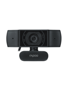 Rapoo C200 720p HD USB Black, 360° Horizontal, 100° Super Wide-Angle Webcam with Microphone for Live