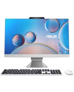  "ASUS A3402WVAK جهاز كل في واحد مع معالج إنتل كور i5 1335U، ذاكرة 8 جيجابايت، تخزين SSD بسعة 512 جيجابايت، رسومات إنتل، شاشة FHD بحجم 23.8 بوصة، لوحة مفاتيح باللغتين الإنجليزية والعربية، باللون الأبيض، نظام تشغيل ويندوز 11