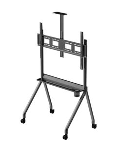 SkillTech DG 115B FS Heavy-Duty Mobile TV Cart, Compatible with 42" to 86" Screens