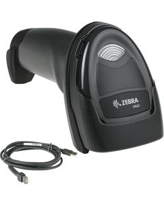 Zebra DS2208-SR Handheld Barcode Scanner with USB Cable, 1D/2D Imaging, Standard Range, Wired, General Purpose - Scanner Only
