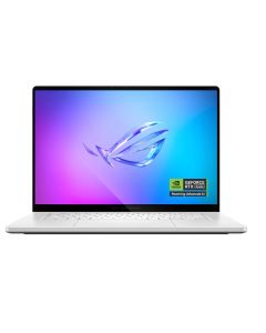 Asus ROG Zephyrus G16 GU605CR-QR216W Gaming Laptop Intel Core Ultra 9 285H Processor 64GB RAM 1TB SSD Storage NVIDIA RTX 5070 Ti 12GB Graphics 16 inch OLED WQXGA Display English Arabic Keyboard White Operating System Windows 11 Home with Rog Sleeve