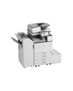طابعة RICOH IM4000A متعددة الوظائف A3 باللونين الأسود والأبيض، تطبع بسرعة تصل إلى 40 صفحة في الدقيقة، نسخ، مسح ضوئي، فاكس، دقة طباعة قصوى 1200 × 1200 نقطة في البوصة، مع درجين، خزانة، تونر، SPDF، باللون الأبيض.
