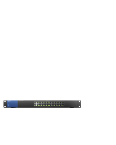 محول لينكسيس جيجابت PoE+ المكتبي بـ 24 منفذ – موديل LGS124P