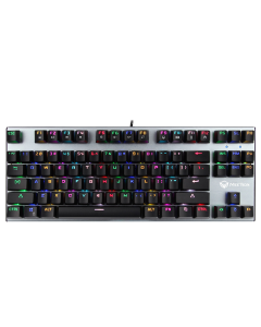 ميشن MT-MK04 TKL RGB بإضاءة خلفية للوسائط المتعددة الزرقاء التبديل لوحة مفاتيح الألعاب الميكانيكية