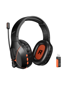 Meetion BTH011 Tri-Mode Wireless Gaming Headset, 50mm Drivers, 2.4G Wireless, Bluetooth 5.3, Wired, 800mAh Battery (Up to 25H), Detachable Noise-Canceling Microphone, Ergonomic Design