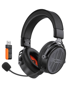 Meetion BTH013 Tri-Mode Wireless Gaming Headset, 50mm Drivers, 2.4G Wireless, Bluetooth 5.3, Wired, 1200mAh Battery (40H), Detachable Microphone, Multi-Platform Compatibility