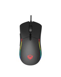 Meetion GM19 Gaming Mouse, 4000 DPI Optical Sensor, RGB Backlit, 6 Programmable Buttons, Ergonomic Wired USB, Plug & Play