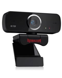 Redragon GW600 720P HD Webcam with Dual MEMS Microphones and 360° Rotation