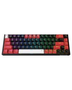 Redragon K631RGB-PRO-GW Castor Pro 68-Key Tri-Mode Wireless RGB Mechanical Keyboard, Hot-Swappable Linear Switches, Compact 65% Layout, USB-C, Bluetooth 5.0, 2.4GHz Wireless, Customizable RGB Backlighting