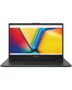 لابتوب ASUS Vivobook Go 14 E1404FA-NK185W مع معالج AMD Ryzen 5 7520U، ذاكرة RAM 8GB، تخزين SSD بسعة 512GB، رسومات AMD Radeon، شاشة FHD بحجم 14 إنش، لوحة مفاتيح إنجليزية وعربية، لون أسود، نظام التشغيل Windows 11