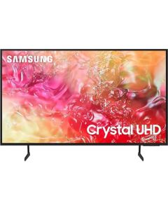 سامسونج تلفزيون ذكي كريستال UHD مقاس 65 بوصة DU7000 بدقة 4K مع تقنية PurColor وQ-Symphony ونظام Tizen – أسود