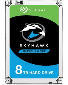 قرص صلب Seagate Sata SkyHawk Surveillance سعة 8 تيرابايت وشاشة 3.5 بوصة وسرعة 6 جيجابايت/ثانية و256 ميجابايت وسرعة 7200 دورة في الدقيقة - ST8000VX004